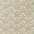 Morris & Co Daisy & Oak Warp Print Forest/Rose Fabric