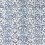 Morris & Co Daisy & Oak Warp Print Indigo Fabric