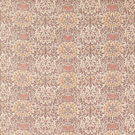 Morris & Co Daisy & Oak Warp Print Chestnut/Primrose Fabric