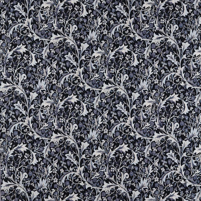 Morris & Co Clover & Vine Weave Indigo Fabric