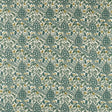 Morris & Co Persian Tulip Embroidery Evergreen Fabric