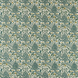Morris & Co Persian Tulip Embroidery Evergreen Fabric