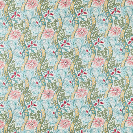 Morris & Co Cornflower Rose/Woad Fabric