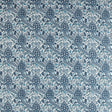 Morris & Co Persian Tulip Embroidery Indigo Fabric