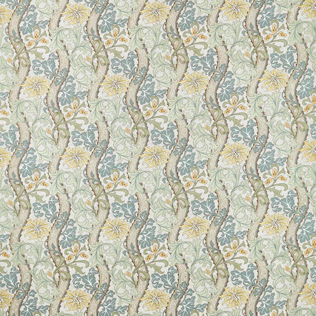 Morris & Co Cornflower Lemon/Sage Fabric