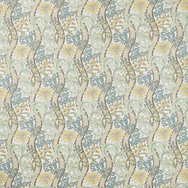 Morris & Co Cornflower Lemon/Sage Fabric
