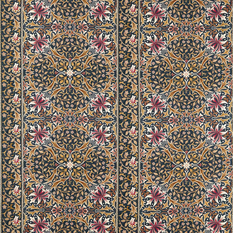 Morris & Co Walthamstow Indigo/Gold Fabric
