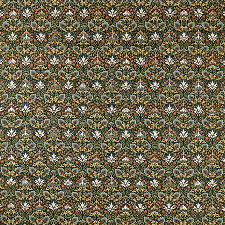 Morris & Co Meda Iris Forest/Russet Fabric