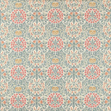 Morris & Co Daisy & Oak Madder/Teal Fabric