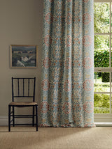 Morris & Co Daisy & Oak Madder/Teal Fabric