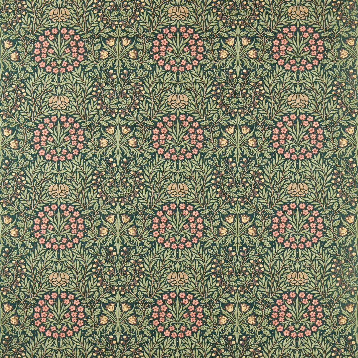Morris & Co Daisy & Oak Forest Fabric