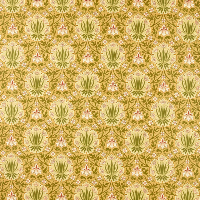 Morris & Co Iris & Rose Gold Fabric
