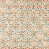 Morris & Co Iris & Rose Indigo/Crimson Fabric