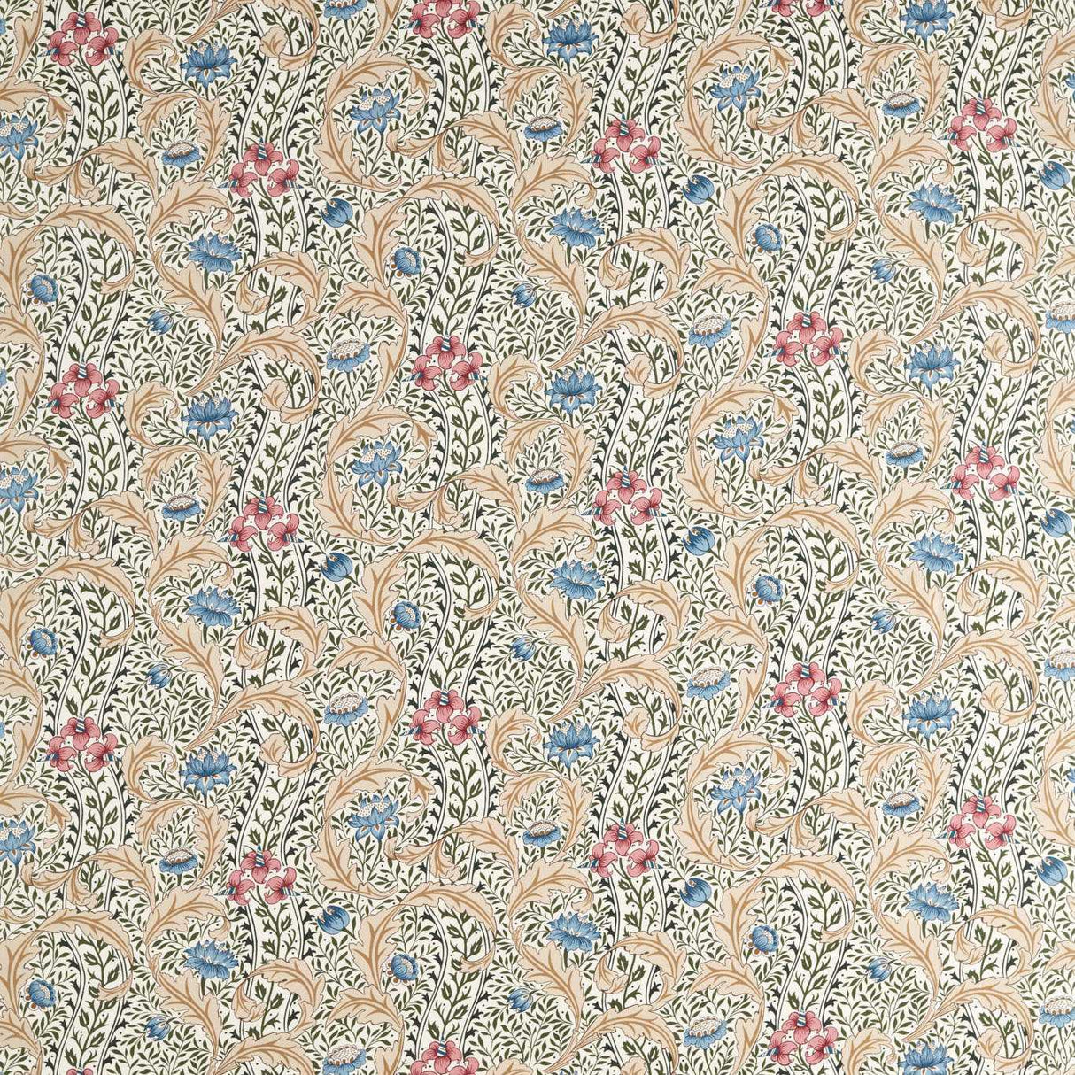 Morris & Co Wild Tulip & Vine Multi Fabric
