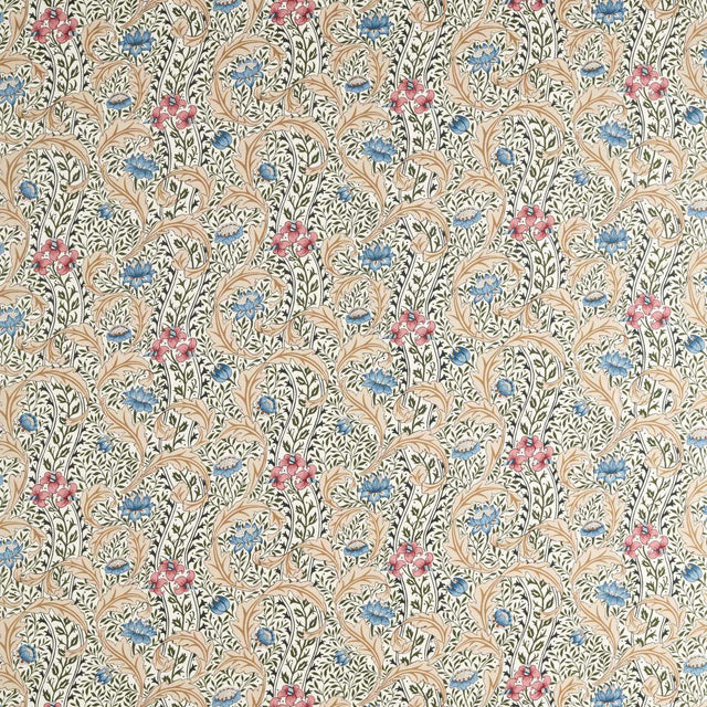 Morris & Co Wild Tulip & Vine Multi Fabric