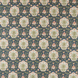 Morris & Co Iris & Rose Indigo/Thyme Fabric