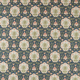 Morris & Co Iris & Rose Indigo/Thyme Fabric