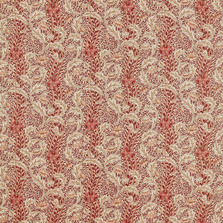 Morris & Co Wild Tulip & Vine Linen/Plum Fabric