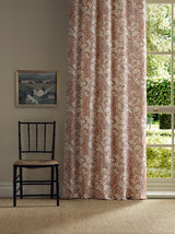 Morris & Co Wild Tulip & Vine Linen/Plum Fabric