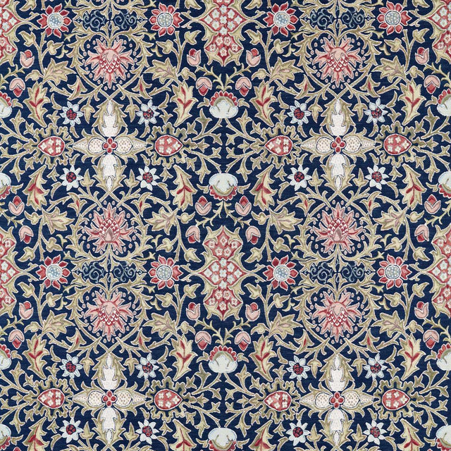 Morris & Co Wilton Weave Indigo Fabric