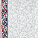 Morris & Co Chamomile Embroidery Woad Fabric