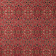 Morris & Co Persian Scroll Embroidery Plum Fabric