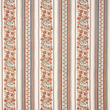 Morris & Co Bluebell & Peony Embroidery Russet/Forest Fabric