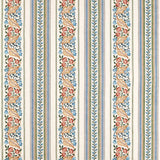 Morris & Co Bluebell & Peony Embroidery Rose/Woad Fabric