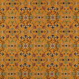 Morris & Co Persian Scroll Embroidery Ochre Fabric