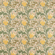 Morris & Co Lent Lily Embroidery Artichoke/Weld Fabric