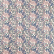 Morris & Co Cornflower Embroidery Indigo/Plum Fabric