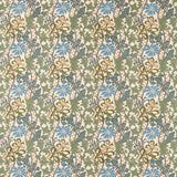 Morris & Co Cornflower Embroidery Woad/Forest Fabric