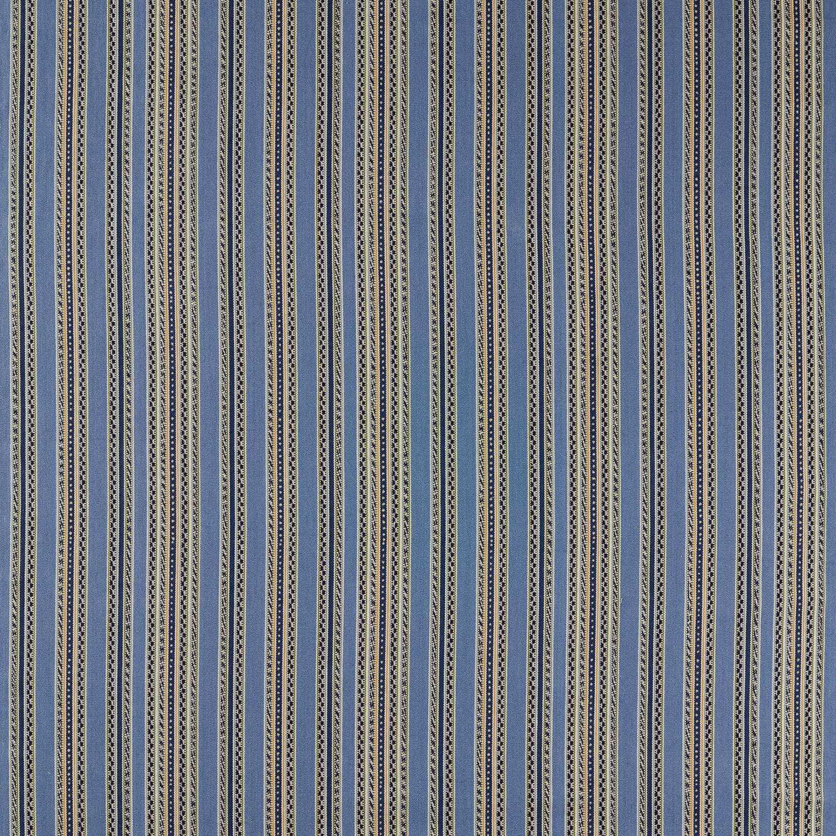 Morris & Co Bexleyheath Stripe Woad Fabric