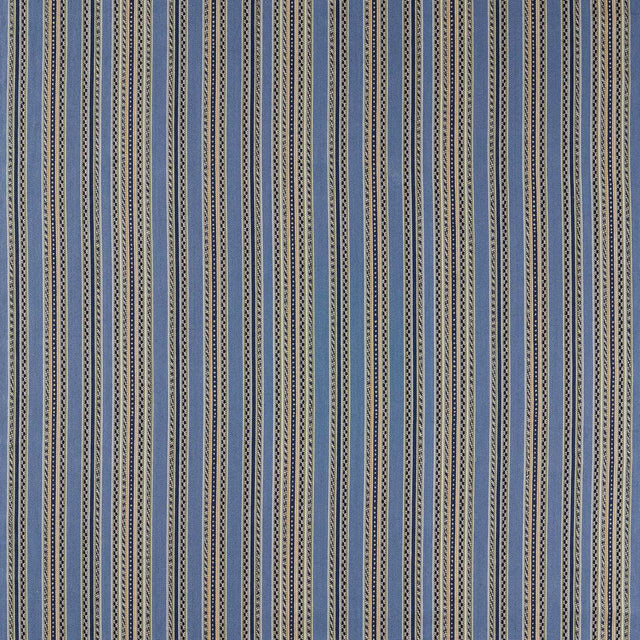 Morris & Co Bexleyheath Stripe Woad Fabric