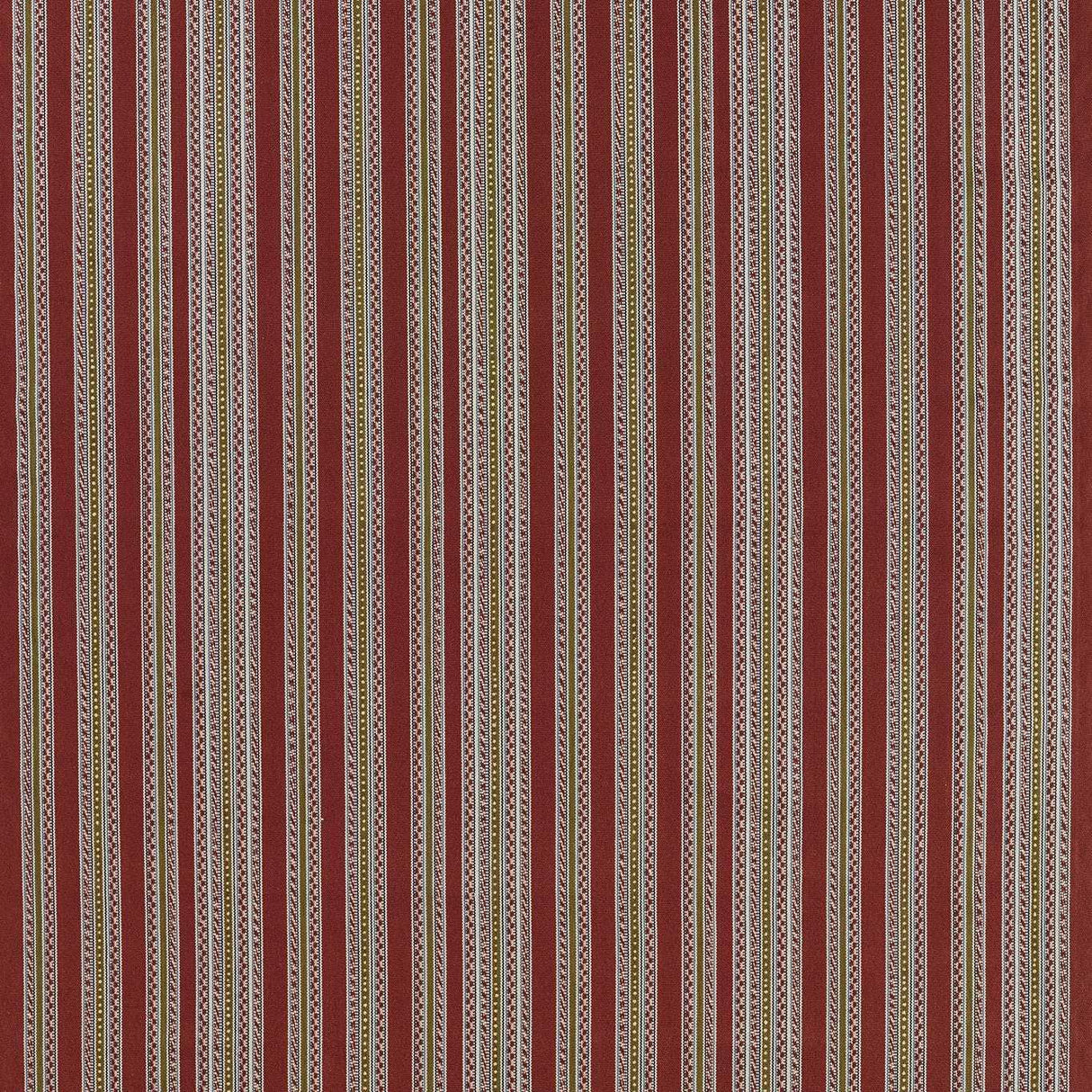 Morris & Co Bexleyheath Stripe Wine Fabric