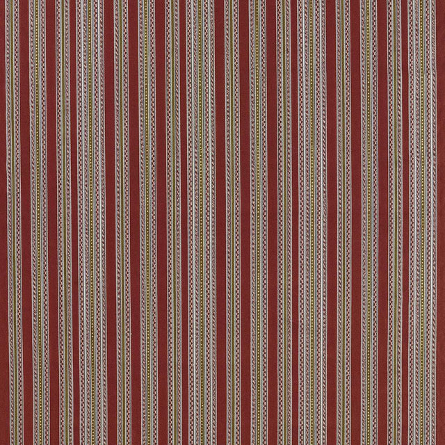 Morris & Co Bexleyheath Stripe Wine Fabric