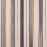 Morris & Co Lechlade Stripe Woad/Linen Fabric