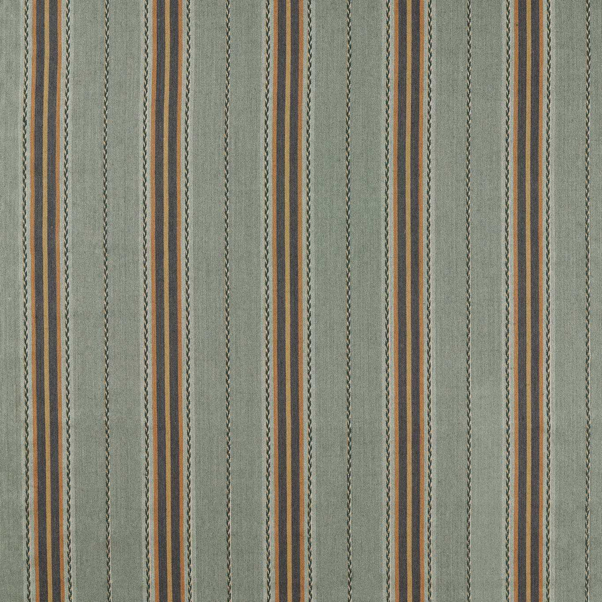 Morris & Co Lechlade Stripe Bayleaf/Ochre Fabric