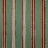 Morris & Co Pimlico Stripe Teal/Mulberry Fabric