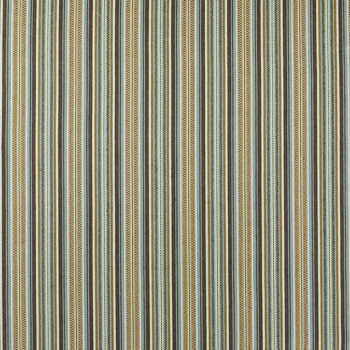Morris & Co Woodford Stripe Teal Fabric