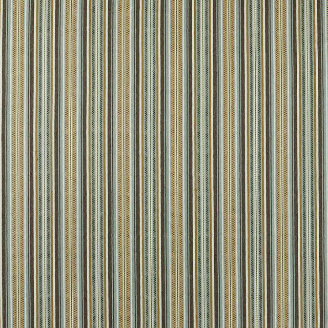 Morris & Co Woodford Stripe Teal Fabric