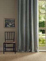 Morris & Co Woodford Stripe Teal Fabric