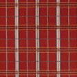 Morris & Co Hanover Check Madder Fabric