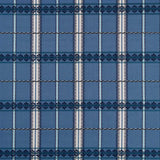 Morris & Co Hanover Check Indigo Fabric