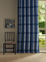 Morris & Co Hanover Check Indigo Fabric