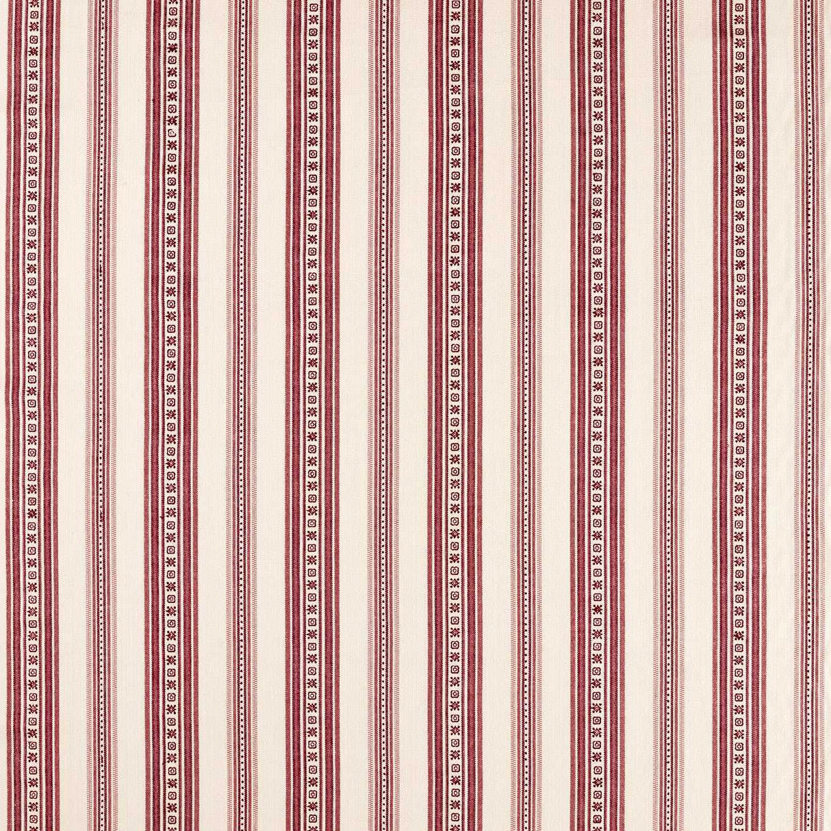 Morris & Co Dallington Stripe Mulberry Fabric
