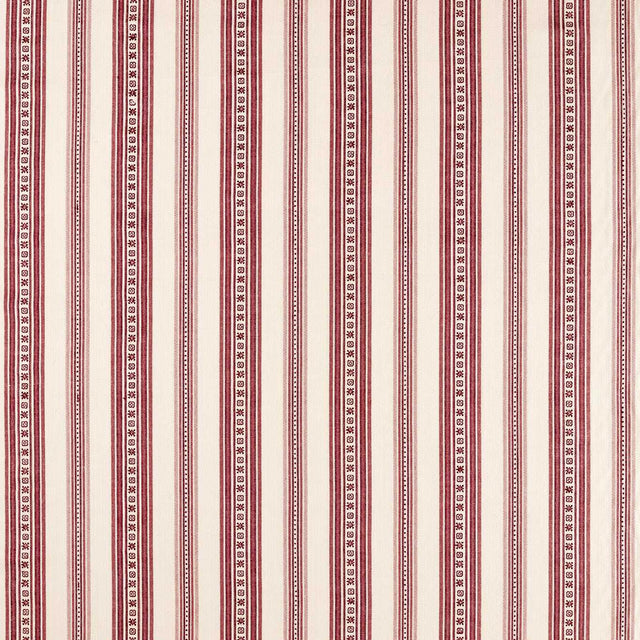 Morris & Co Dallington Stripe Mulberry Fabric