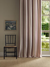 Morris & Co Dallington Stripe Mulberry Fabric