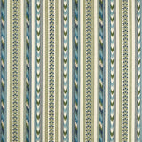 Morris & Co Bloomsbury Stripe Woad/Thyme Fabric