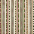 Morris & Co Bloomsbury Stripe Forest/Madder Fabric